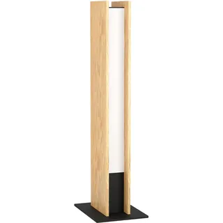 EGLO Connect.z Smart-Home LED Tischlampe Anchorena-Z, Tischleuchte, ZigBee, App und Sprachsteuerung Alexa, warmweiß-kaltweiß, RGB, FSC100HB, dimmbar, Holz Tischleuchte