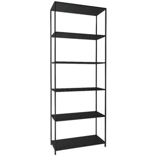 Actona Bücherregal 69,5 x 185 x 30 cm Schwarz