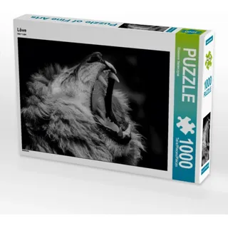 CALVENDO Puzzle Löwe 1000 Teile Puzzle quer | Lege-Größe cm Foto-Puzzle für glückliche Stunden