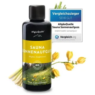 AllgäuQuelle AllgäuQuelle® Sauna Aufgussmittel mit 100% Bio Öle Jungbrunnen Ylang-Ylang Lemongrass 100ml