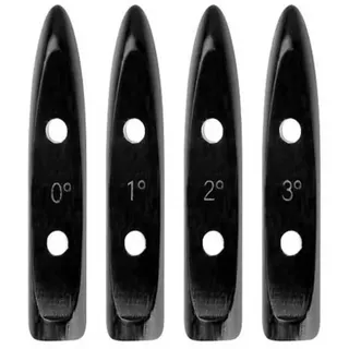 Nsp Airwave Riblet Heckspoiler-trimmset-shim 4 Stücke - Black - One Size