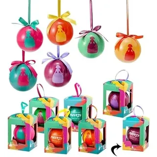 DRW Set mit 12 bunten Weihnachtskugeln von Menina, Ø 7,5 cm