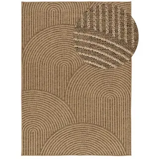 Atticgo Outdoorteppich Natürlich Acra 200/290 cm , Braun , Textil , Grafikmuster , Rechteckig , 200x290 cm , Oeko-Tex® Standard 100 , antistatisch, für Fußbodenheizung geeignet, leicht zusammenrollbar, UV-beständig , Teppiche und Böden, Teppiche, Outdoorteppiche
