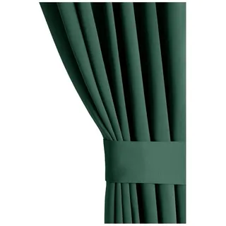 restilo Blackout Vorhang 140x270 cm dunkelgrün 1 St. Ösenschal Verdunkelungsvorhang Blickdicht Fensterdekoration Dekoschal Dekorvorhang Blackout