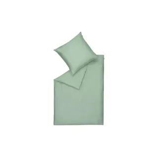 Schöner Wohnen Pure unifarben Baumwolle Grün 155 x 220 cm + 2 x 80 x 80 cm