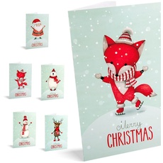 UNICEF Weihnachtskarten, 10 Stück, Wintertiere