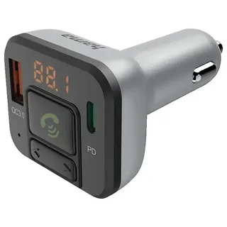 Hama 00014169, FM, 87,6 - 107,9 MHz, MicroSD (TransFlash), Zigarettenanzünder, 4 A, 5 - 12 V - Schwarz, Silber