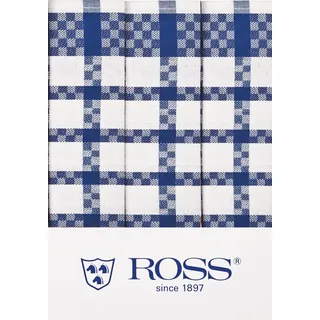 Ross - Baumwolle - 3 X Geschirrtücher im Set (Blau)