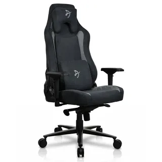 Arozzi Vernazza Gamingstuhl - Ergonomischer Gaming Stuhl aus Super Soft mit verstellbarer Höhe, großzügigem Sitz & Rückenlehne sowie Unterstützungskissen - Schwedisches Design für Home Office, Schwarz