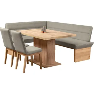 Home Affaire Eckbankgruppe »Beluna + Cross Essecke Sitzgruppe Eckbank Küchenbank BESTSELLER« Set, Eckbank, 2 Stühle und Tisch, 4 Stk. tlg. Sitzgruppe Esszimmer Stühle Tisch und Bank bequem gepolstert Home affaire +