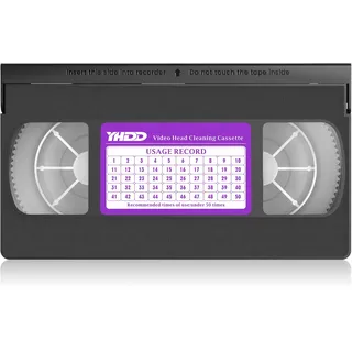 YHDD VCR Head Cleaner Tape für VHS/VCR Videoplayer, Trockentyp, wiederverwendbar 50 Mal
