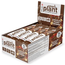 Bild Smart Plant Proteinriegel Vegan - Pflanzlicher Eiweissriegel — Zuckerarm, Hoher Proteingehalt - Peanut Brownie