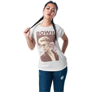 Mister Tee Ladies David Bowie white | Gr.: S