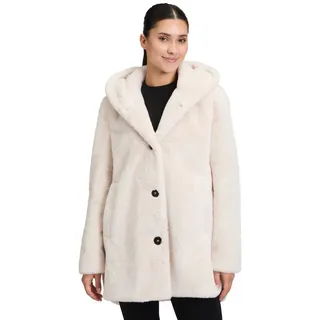 Betty Barclay Plüschjacke mit Kapuze beige 46