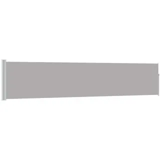 vidaXL Seitenmarkise 100 x 500 cm Grau Polyester