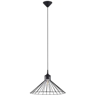 Industrielle Pendelleuchte, konischer Korb, schwarz, EDA 1xE27 15W SL.1186 Sollux Lighting - Schwarz