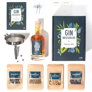 DIY Gin Infusion Set by Craftly | Gift Set | Great Gift for Him, Her, Partner, Anniversary, Birthday | for Men and Women l Spices & Bottles