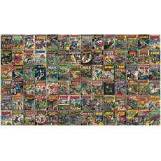RoomMates RMK11410M Cover Marvel Comic Tapete zum Abziehen und Aufkleben, 3,2 x 1,8 m, gelb