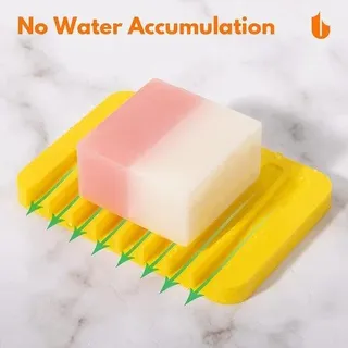Dusche-Wassermöwe Seifenhalter für Badezimmer Küchenzähler Gelb