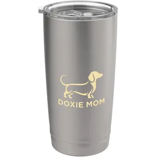 Doxie Mom Dackel Hundebesitzer Doppelwandiger Edelstahl-Thermobecher