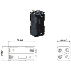 Bild 4x AA (Mignon) battery holder