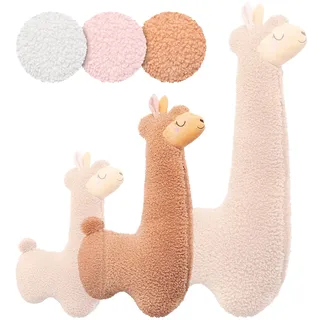 Engelshof Alpakas Münsterland Alpaka Kuschelkissen 100 x 40 cm Braun