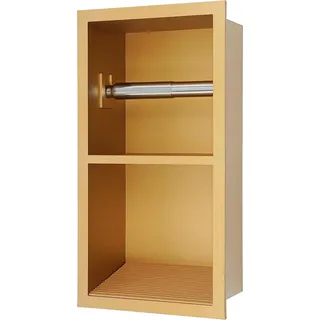 Duschnische, eingelassenes Design, 304 Edelstahl, Gold