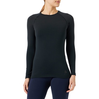 Odlo Damen Performance Light Eco BL Top Crew Neck L/S schwarz