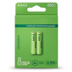 Wiederaufladbare Batterie AAA 850 mAh ab Werk vorgeladen, Blister 2 Batterien