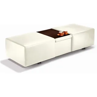 W.Schillig Hocker »taboo« ausziehbar, inklusive Zwischenablage, weiß