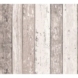 A.S. Création A.S. Creation Elements 855053 Vliestapete Holzoptik 0.53 m x 10.05 m Braun