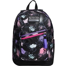 Seven RUCKSACK NEW FIT Backpack für Uni & Freizeit, Geräumige Schultasche für Teenager,mit Trinkflaschenfach,Design +Federmäppchen, Schreibwaren,Kugelschreiber,Mädchen & Jungen, Schule - Grundschule