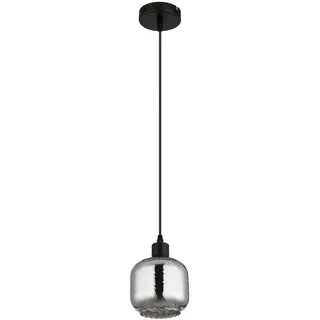 Globo Hängeleuchte , Grau, Opal, Schwarz , Metall, Kunststoff, Glas , 120 cm , Ce , beliebig kürzbar , Lampen & Leuchten, Leuchtenserien