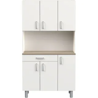 Demeyere Küchenbuffet Garlic 101 x 42,3 x 185,3 cm Weiß