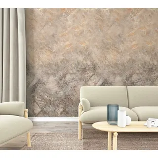 Marburg Vliestapete Marmoroptik 270 cm x 200 cm 0 g Beige 34193