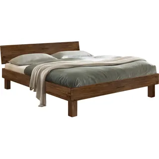 HASENA Trento Bett Forti 20 Nussbaum mit Kopfteil 2023 200x200 - Braun