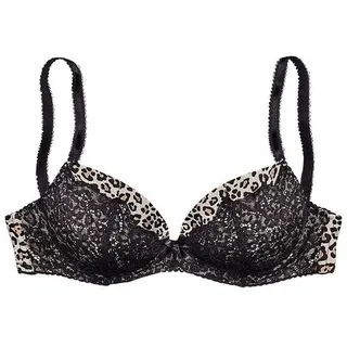 LASCANA LASCANA, Push-up-BH mit Bügel im angesagten Leo-Look, sexy Dessous, bunt