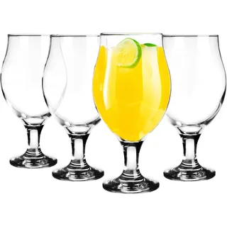 Glasmark KROSNO 1992 Biergläser Biertulpen Set 4 Stück 500 ml Pils Bierglas Stout Gläser Für Bier Cocktailgläser Spülmaschinengeeignet