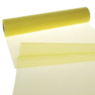 Deko AS GmbH Streifenorganza Tischband - gelb - 28 cm x 15 m - 70 280 010