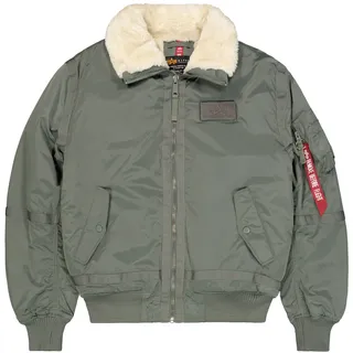 Bomberjacke ALPHA INDUSTRIES "B-15 III TT Two Tone", Herren, Gr. XL, grün (vintage grün), Obermaterial: 100% Nylon, Futter: 100% Polyester, Ärmelfutter: 100% Nylon, Füllung: 100% Polyester, Jacken Bomberjacke