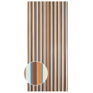 CONACORD Streifenvorhang Türvorhang 90 x 200 cm Braun-Beige