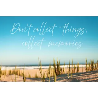 A.S. Création Fototapete Collect Memories 3,75 m x 2,50 m - WALLLOVE Tapete Strand & Meer in Blau, Beige inkl. Kleister - DD129612