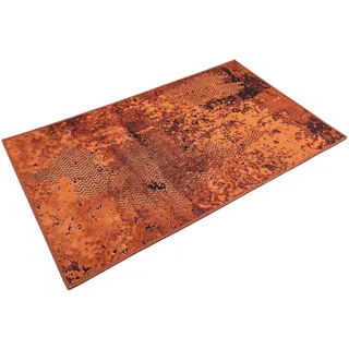 Wecon Home Room 9 Badteppich, 80 x 150 cm, rost rot | Badematte, Rutschfest und Waschbar, Vintage