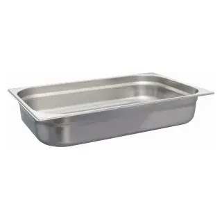 SCHNEIDER GN-Behälter 1/1, Edelstahl, Gastronomienormbehälter zum Aufbewahren und Lagern aller Lebensmittel, Größe: 12,6 l, Tiefe: 100 mm