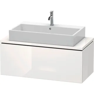 Duravit L-Cube Waschtischunterbau für Konsole, Compact, wandhängend, 1 Auszug, 1020x400x477mm, LC580402222, Farbe: Weiß Hochglanz Dekor