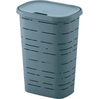 m home by mazzei mondex M-Home PLS6047V-172 Wäschekorb, Kunststoff, Himmelblau, 45 x 33 x 60 cm (55 l)