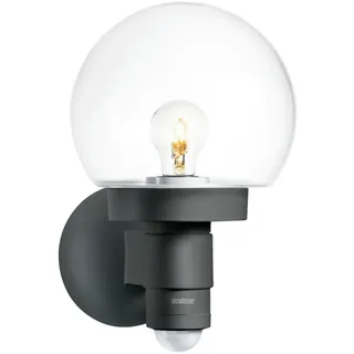 Steinel Außenwandleuchte Glas Kunststoff Metall 21,5x33,0x25,7 cm inkl. Bewegungsmelder grau