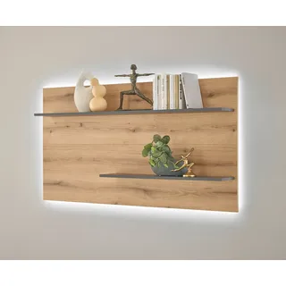 Home Affaire Wandregal 150 x 22 x 80 cm Schwarz