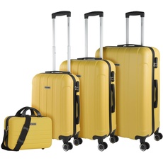 ITACA - Gepäck-Sets, Reisekoffer, Reisekoffer Set, Kofferset, Hartschalenkoffer, Trolley-Set, Luggage - Große Auswahl an Koffer & Trolleys für jede Reise! 771100B, Gelb