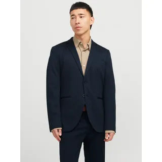 Jack & Jones Sakko "JPRJAXON Jersey Blazer mit Stretch für stylischen Look" meliert, modisch, slim fit, Materialmix, schwarz navy